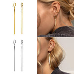 Dena Huggie Flat Chain Earring
