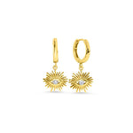 Sun Eye Drop Earring