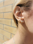 Star Cz Huggie Earring
