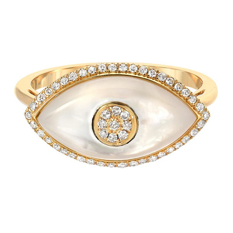 Mother Of Pearl Eye Ring