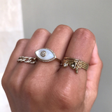 Mother Of Pearl Eye Ring